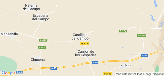 Mapa de Castilleja del Campo