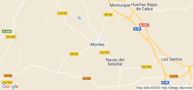 Mapa de Moriles
