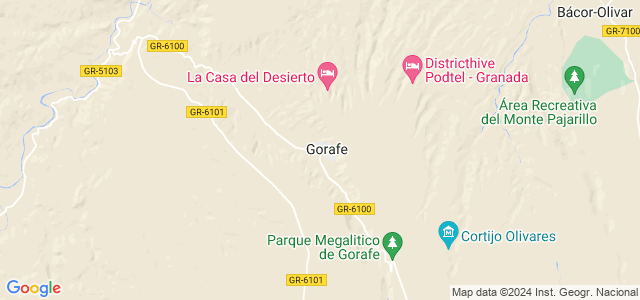 Mapa de Gorafe