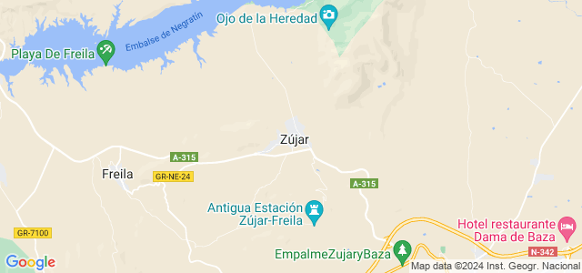 Mapa de Zújar