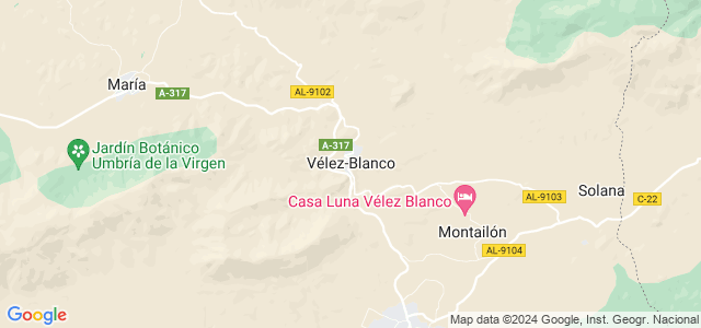 Mapa de Vélez-Blanco