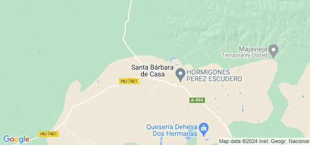 Mapa de Santa Bárbara de Casa