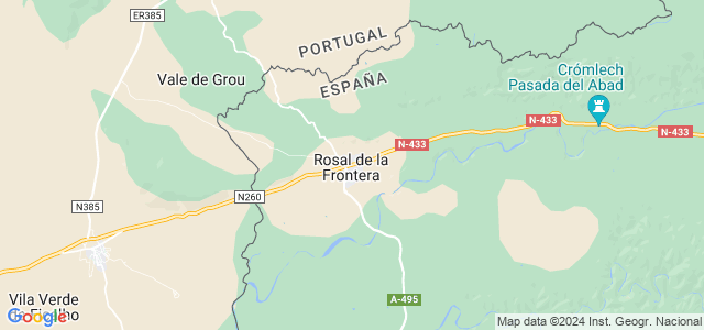 Mapa de Rosal de la Frontera