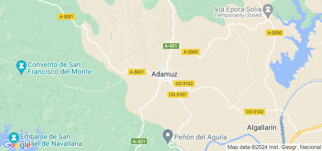 Mapa de Adamuz