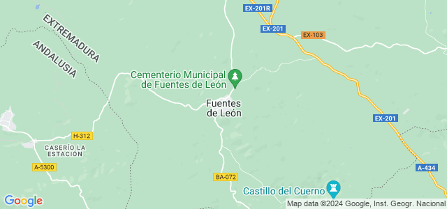 Mapa de Fuentes de León