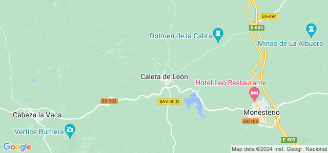 Mapa de Calera de León