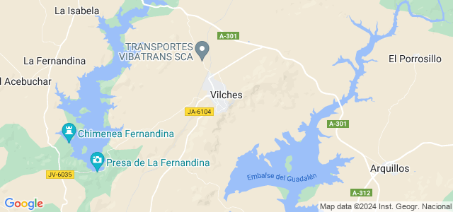 Mapa de Vilches