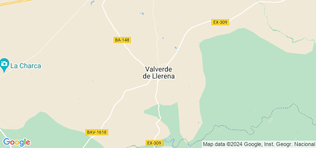 Mapa de Valverde de Llerena
