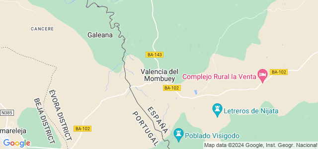 Mapa de Valencia del Mombuey