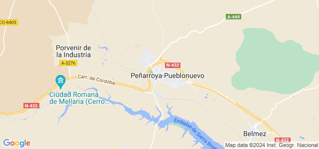 Mapa de Peñarroya-Pueblonuevo