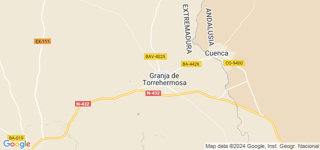 Mapa de Granja de Torrehermosa