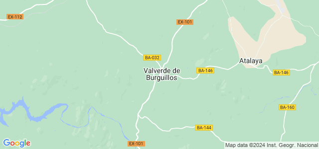 Mapa de Valverde de Burguillos