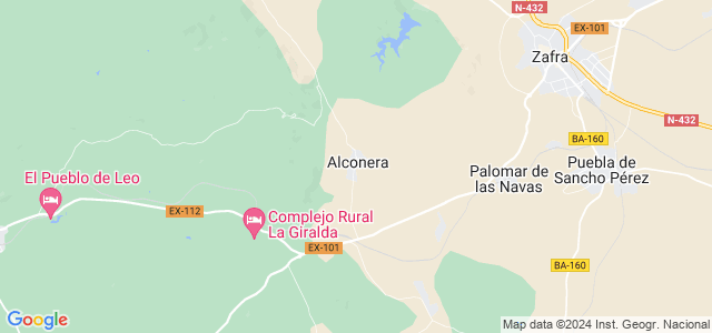 Mapa de Alconera