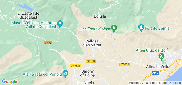 Mapa de Callosa dEn Sarrià