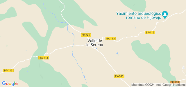 Mapa de Valle de la Serena