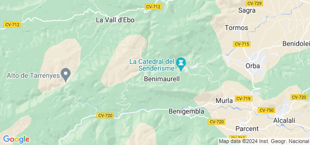 Mapa de Vall de Laguar