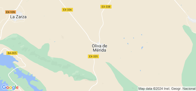 Mapa de Oliva de Mérida