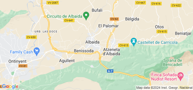 Mapa de Albaida
