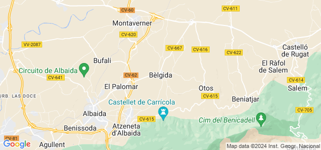 Mapa de Bèlgida