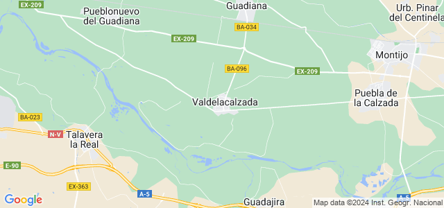 Mapa de Valdelacalzada