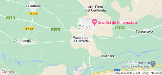 Mapa de Puebla de la Calzada