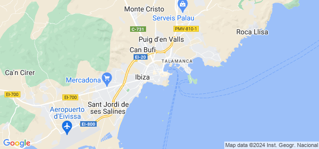 Mapa de Eivissa