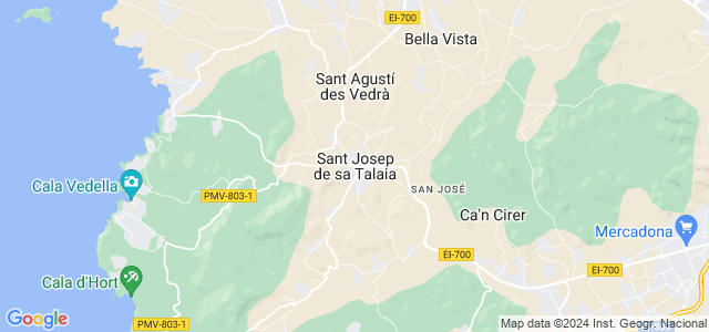 Mapa de Sant Josep de sa Talaia