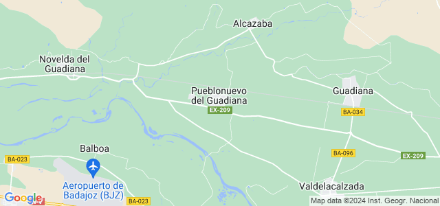 Mapa de Pueblonuevo del Guadiana