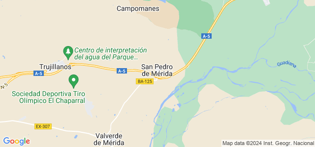 Mapa de San Pedro de Mérida