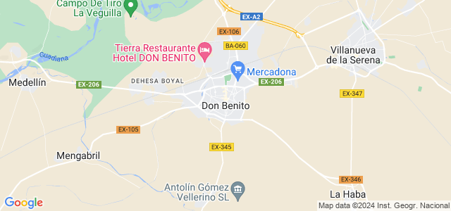 Mapa de Don Benito