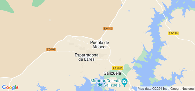 Mapa de Puebla de Alcocer
