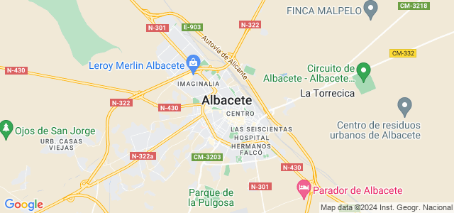 Mapa de Albacete