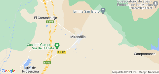 Mapa de Mirandilla