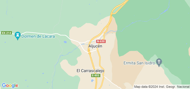 Mapa de Aljucén