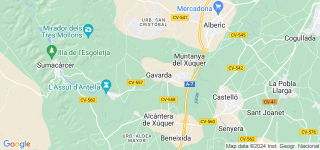Mapa de Gavarda