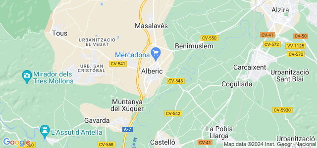 Mapa de Alberic