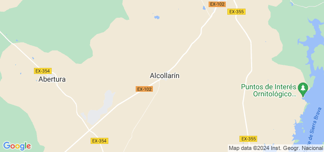 Mapa de Alcollarín