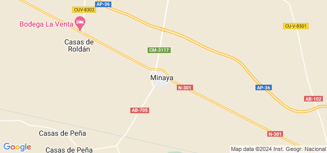 Mapa de Minaya