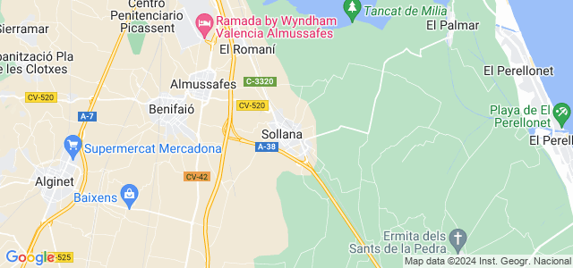Mapa de Sollana