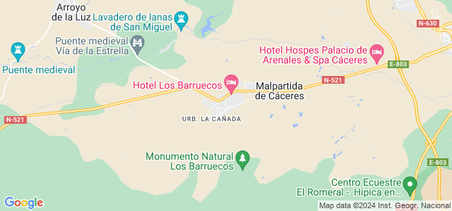 Mapa de Malpartida de Cáceres