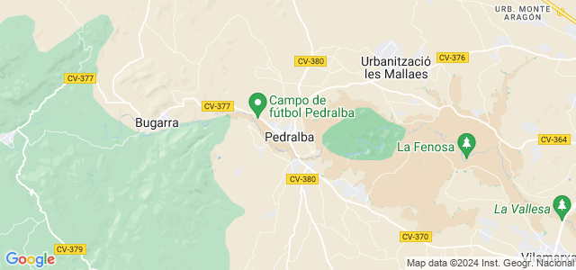 Mapa de Pedralba