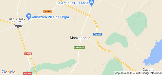 Mapa de Manzaneque
