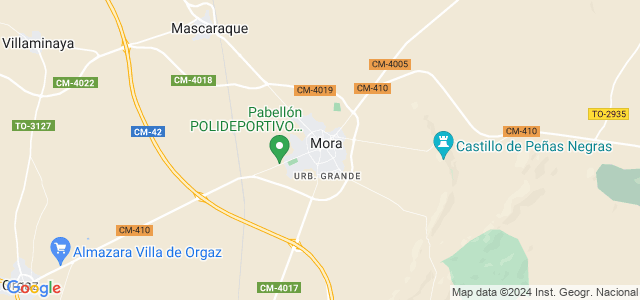 Mapa de Mora