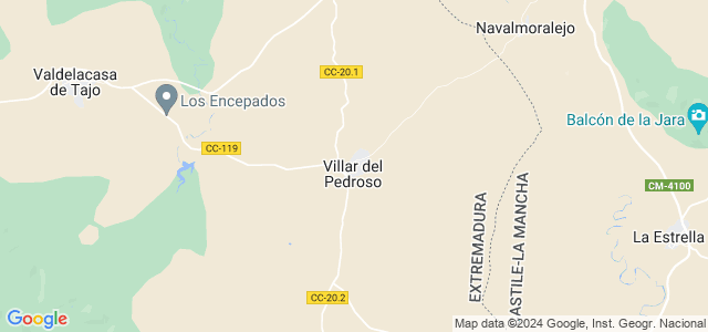 Mapa de Villar del Pedroso
