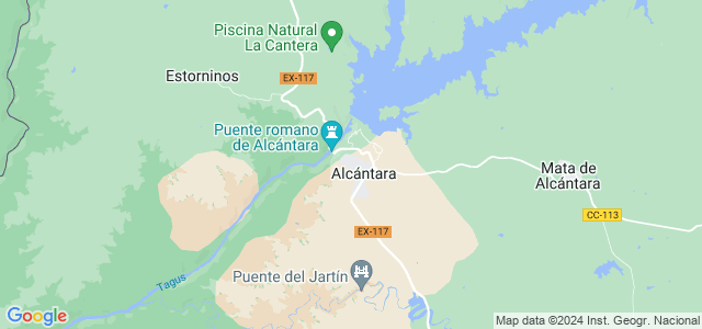 Mapa de Alcántara
