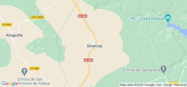Mapa de Sinarcas
