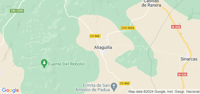 Mapa de Aliaguilla