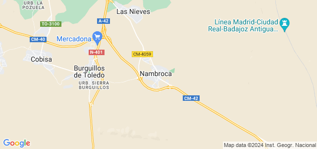 Mapa de Nambroca
