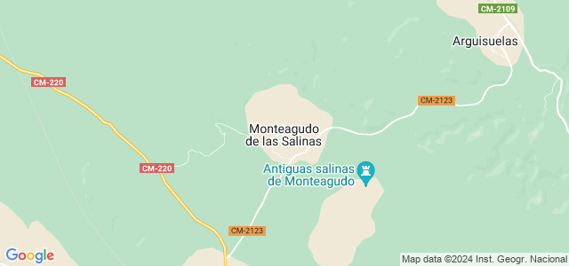Mapa de Monteagudo de las Salinas