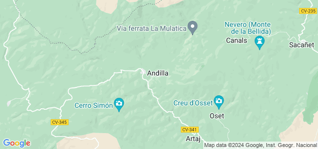 Mapa de Andilla